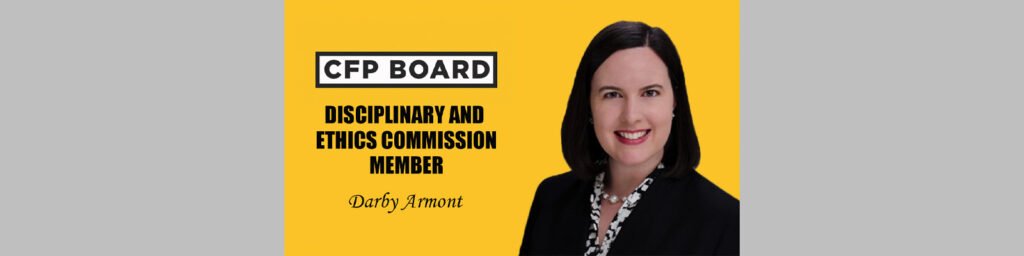 February 3, 2022 - Slaughter Associates' Darby Armont Named to CFP Board's Disciplinary and Ethics Commission